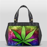 Pot Leaf Oversize Office Handbag (One Side)