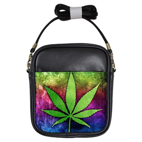 Pot Leaf Girls Sling Bag from ArtsNow.com Front