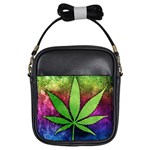 Pot Leaf Girls Sling Bag