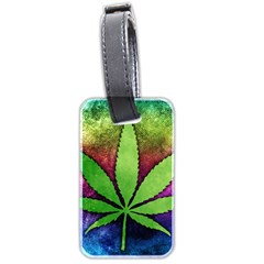 Pot Leaf Luggage Tag (two sides) from ArtsNow.com Front