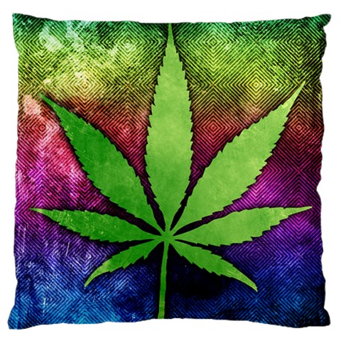 Pot Leaf Large Cushion Case (One Side) from ArtsNow.com Front