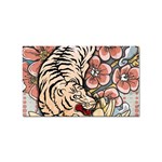 White Tiger Sticker Rectangular (100 pack)