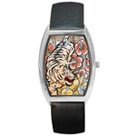 White Tiger Barrel Style Metal Watch