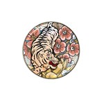 White Tiger Hat Clip Ball Marker