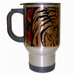 White Tiger Travel Mug (Silver Gray)