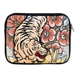 White Tiger Apple iPad 2/3/4 Zipper Case