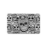 Sugar Skulls   Black And White Magnet (Name Card)