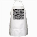 Sugar Skulls   Black And White BBQ Apron