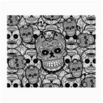 Sugar Skulls   Black And White Glasses Cloth (Small)