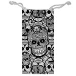 Sugar Skulls   Black And White Jewelry Bag