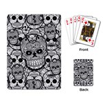 Sugar Skulls   Black And White Playing Cards Single Design