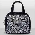 Sugar Skulls   Black And White Classic Handbag (One Side)