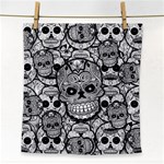 Sugar Skulls   Black And White Face Towel