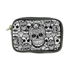 Sugar Skulls   Black And White Coin Purse