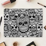 Sugar Skulls   Black And White Cosmetic Bag (XL)