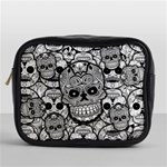 Sugar Skulls   Black And White Mini Toiletries Bag (One Side)