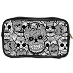 Sugar Skulls   Black And White Toiletries Bag (Two Sides)