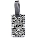 Sugar Skulls   Black And White Luggage Tag (two sides)