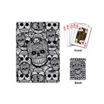 Sugar Skulls   Black And White Playing Cards (Mini)