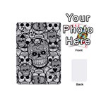 Sugar Skulls   Black And White Playing Cards 54 (Mini)