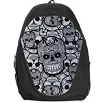 Sugar Skulls   Black And White Backpack Bag