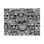 Sugar Skulls   Black And White 6  x 8  Desktop Photo Plaque 