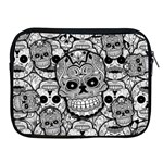 Sugar Skulls   Black And White Apple iPad 2/3/4 Zipper Case