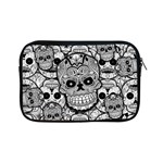 Sugar Skulls   Black And White Apple iPad Mini Zipper Case