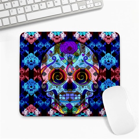 Sugar Skulls   Hypno Large Mousepad from ArtsNow.com Front