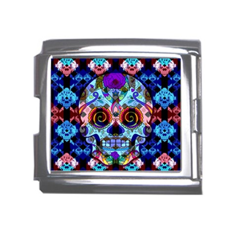 Sugar Skulls   Hypno Mega Link Italian Charm (18mm) from ArtsNow.com Front