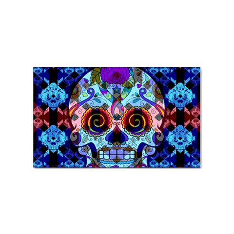 Sugar Skulls   Hypno Sticker (Rectangular) from ArtsNow.com Front