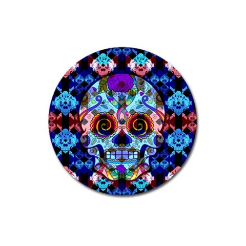 Sugar Skulls   Hypno Magnet 3  (Round) from ArtsNow.com Front