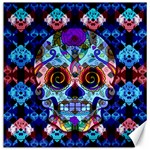 Sugar Skulls   Hypno Canvas 16  x 16 