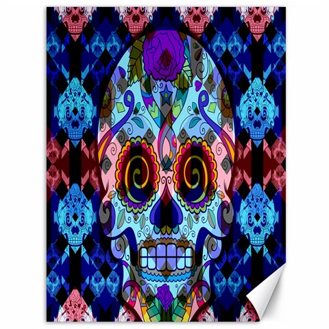 Sugar Skulls   Hypno Canvas 36  x 48  from ArtsNow.com 35.26 x46.15  Canvas - 1