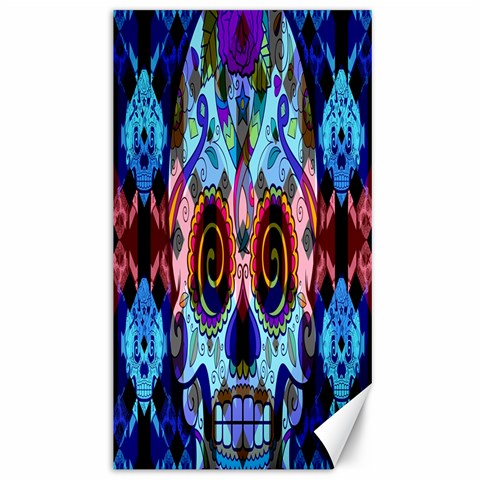 Sugar Skulls   Hypno Canvas 40  x 72  from ArtsNow.com 39.28 x69.23  Canvas - 1