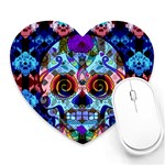 Sugar Skulls   Hypno Heart Mousepad