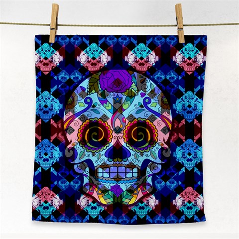 Sugar Skulls   Hypno Face Towel from ArtsNow.com Front