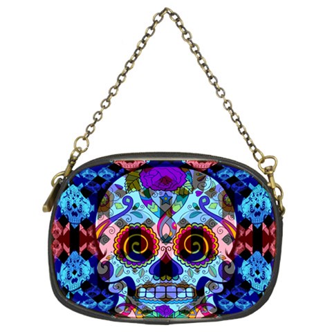 Sugar Skulls   Hypno Chain Purse (Two Sides) from ArtsNow.com Back