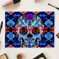 Sugar Skulls   Hypno Cosmetic Bag (XL) from ArtsNow.com Front