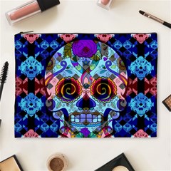 Sugar Skulls   Hypno Cosmetic Bag (XL) from ArtsNow.com Front