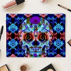 Sugar Skulls   Hypno Cosmetic Bag (XL) from ArtsNow.com Back