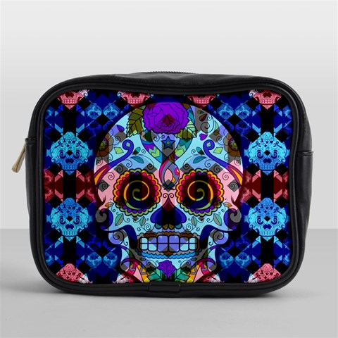 Sugar Skulls   Hypno Mini Toiletries Bag (One Side) from ArtsNow.com Front