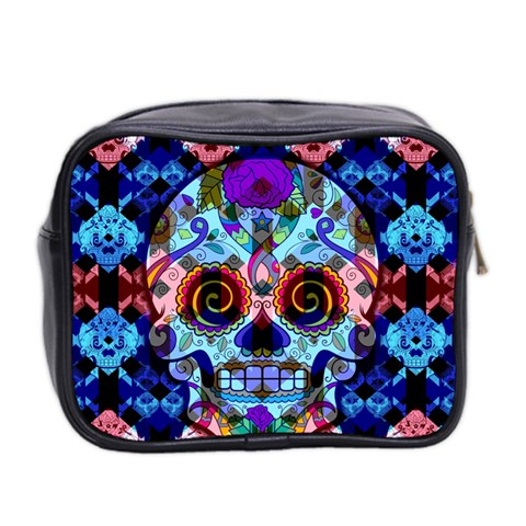 Sugar Skulls   Hypno Mini Toiletries Bag (Two Sides) from ArtsNow.com Back