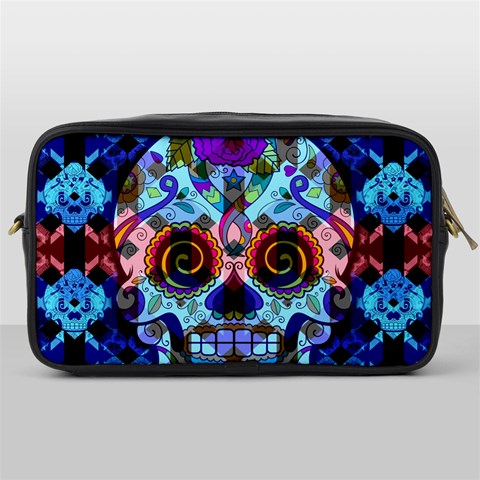 Sugar Skulls   Hypno Toiletries Bag (One Side) from ArtsNow.com Front