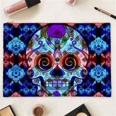 Sugar Skulls   Hypno Cosmetic Bag (XXL) from ArtsNow.com Front