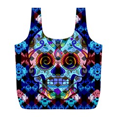 Sugar Skulls   Hypno Full Print Recycle Bag (L) from ArtsNow.com Front