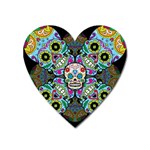 Sugar Skulls   Spiral Magnet (Heart)