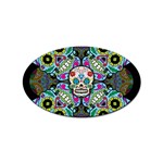 Sugar Skulls   Spiral Sticker Oval (10 pack)