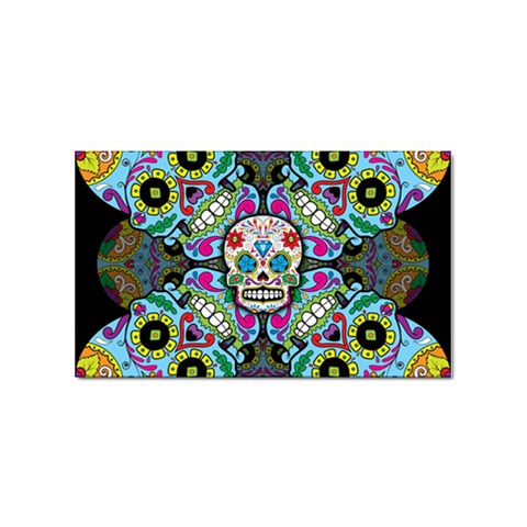 Sugar Skulls   Spiral Sticker Rectangular (10 pack) from ArtsNow.com Front