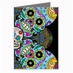 Sugar Skulls   Spiral Greeting Card